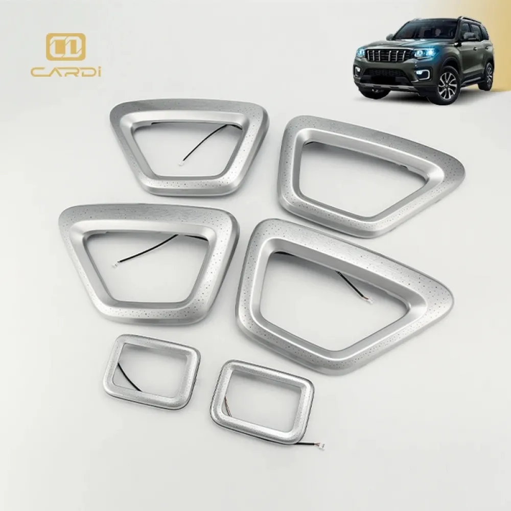 Cardi K4 OEM Ambient Lights with Silver Panel for Mahindra Scorpio N 2022 Onwards - 18 Pieces