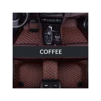 Ford New Endeavour Premium Diamond Pattern 7D Car Floor Mats (Set of 3, Coffee)