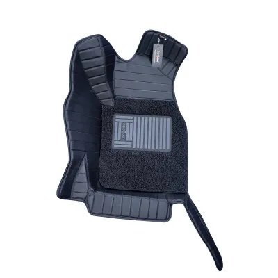 Carhatke 9D Luxury Car Foot Mats For Audi Q7 2023 Onwards - Black