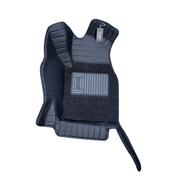 Carhatke 9D Luxury Car Foot Mats For Audi Q7 2023 Onwards - Black