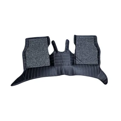 Carhatke 9D Luxury Car Foot Mats For Jeep Compass - Black