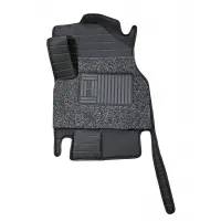 Carhatke 9D Luxury Car Foot Mats For Kia Carnival Limousine - Black