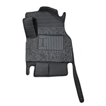 Carhatke 9D Luxury Car Foot Mats For Kia Carnival Limousine - Black