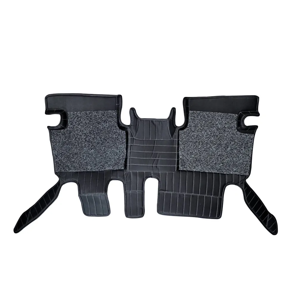 Carhatke 7D Leatherette Car Floor Mats for Mahindra XUV700 & 7XO - (7 Seater, Automatic)