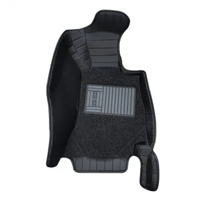Carhatke 9D Luxury Car Foot Mats For Mercedes  E 220D 2022 Onwards - Black