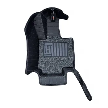 Carhatke 9D Luxury Car Foot Mats For Mercedes GLE 300D 2022 Onwards - Black
