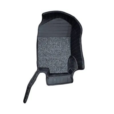 Carhatke 9D Luxury Car Foot Mats For Mercedes GLE 300D 2022 Onwards - Black