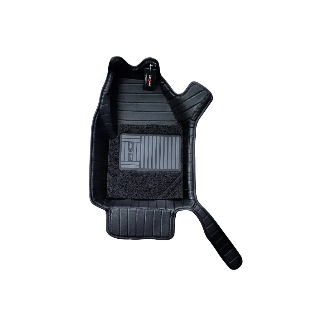 Carhatke 9D Luxury Car Foot Mats For Tata Harrier 2019-23 - Black
