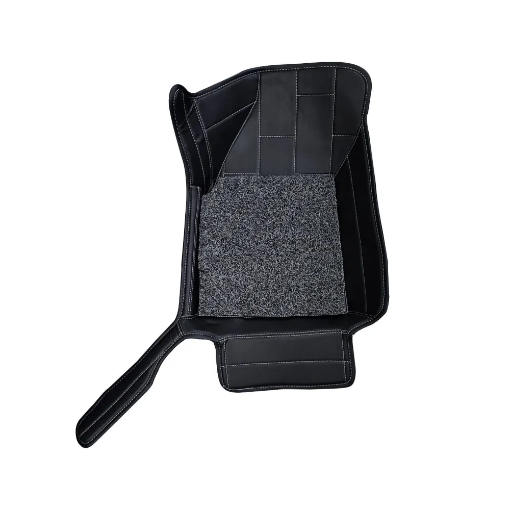 Carhatke 9D Luxury Car Foot Mats For Tata Harrier 2019-23 - Black