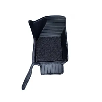 Carhatke 9D Luxury Car Foot Mats For Tata Harrier 2019-23 - Black