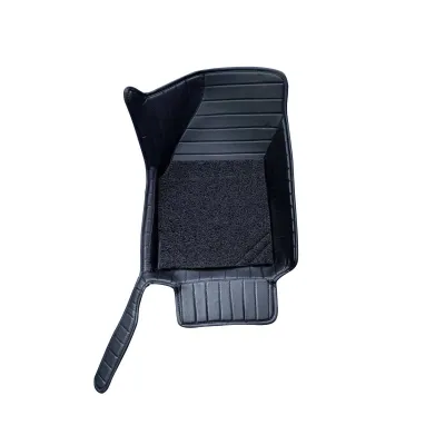 Carhatke 9D Luxury Car Foot Mats For Tata Harrier 2019-23 - Black