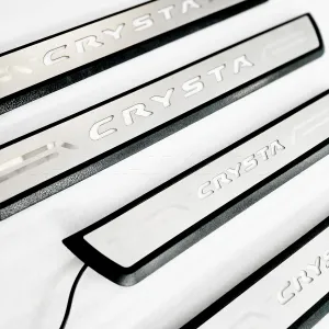 GFX Toyota Innova Crysta 2016 Onward Opening Door OEM Led Scuff Sill Plates - 4 Pieces