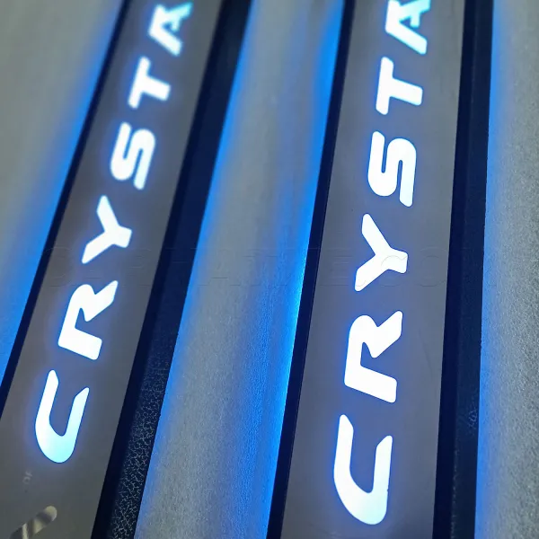 GFX Toyota Innova Crysta 2016 Onward Opening Door OEM Led Scuff Sill Plates - 4 Pieces