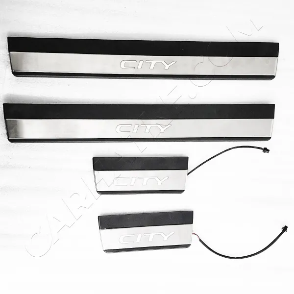 Honda City 2014-2019 Door Opening OEM Led Scuff Sill Plates - 4 Pieces Honda City 2014-2019 Door Opening OEM Led Scuff Sill Plates - 4 Pieces