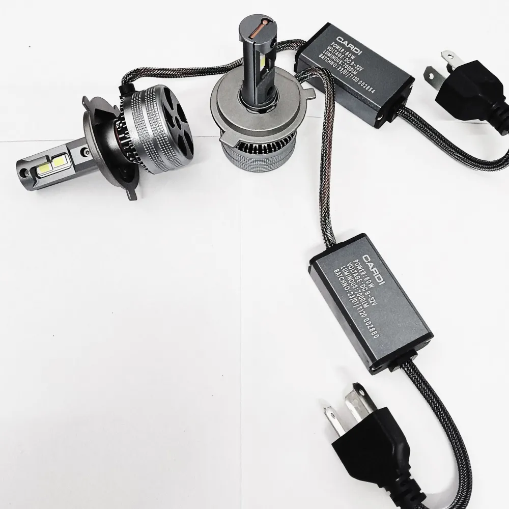 Cardi 120W 14000 LMS Automotive LED Light Bulb For Headlight And Fog Lamp - H4 Socket