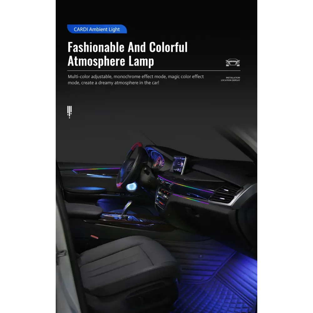 Cardi K4 Active Ultra Ambient RGB LED Interior Lights - 18 Pieces