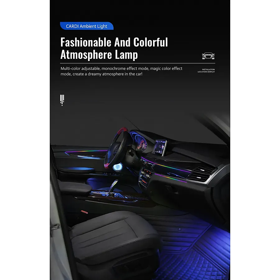 Cardi K4 Active Ultra Ambient RGB LED Interior Lights - 18 Pieces
