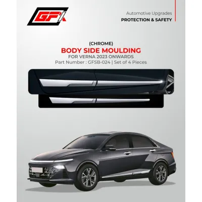 GFX Side Body Chrome Moulding for Hyundai Verna 2023 Onwards