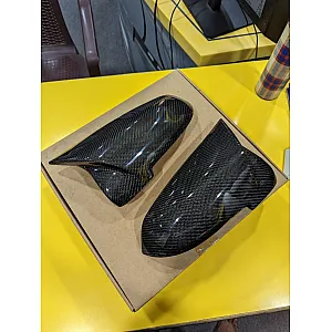 BMW 5 Series F10 LCI M4 Carbon Finish Mirror Cap - Set Of 2 BMW 5 Series F10 LCI M4 Carbon Finish Mirror Cap - Set Of 2
