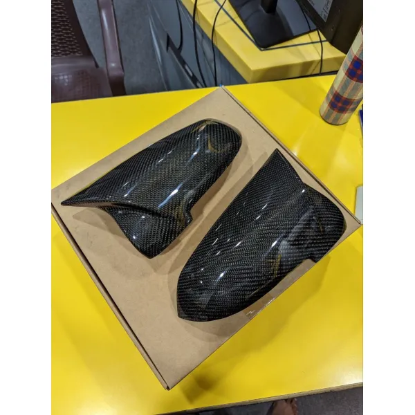 BMW 5 Series F10 LCI M4 Carbon Finish Mirror Cap - Set Of 2