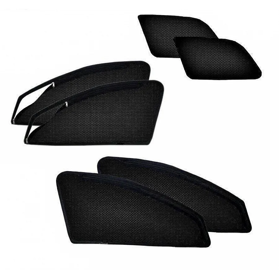 MG Gloster 2020 Onwards Zipper Magnetic Window Sun Shades (Set Of 6 Pcs.)