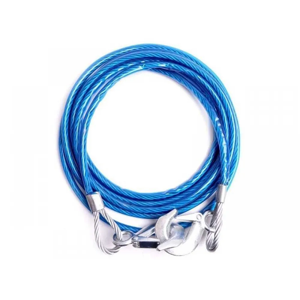 Carhatke Heavy Duty 3 Ton Capacity Metal Towing Rope Cable For All Cars