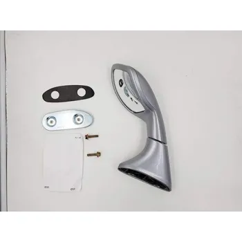 Cnleague Bonnet Fender Side Mirror for Toyota Fortuner 2016 Onwards - Body Metallic Silver Color