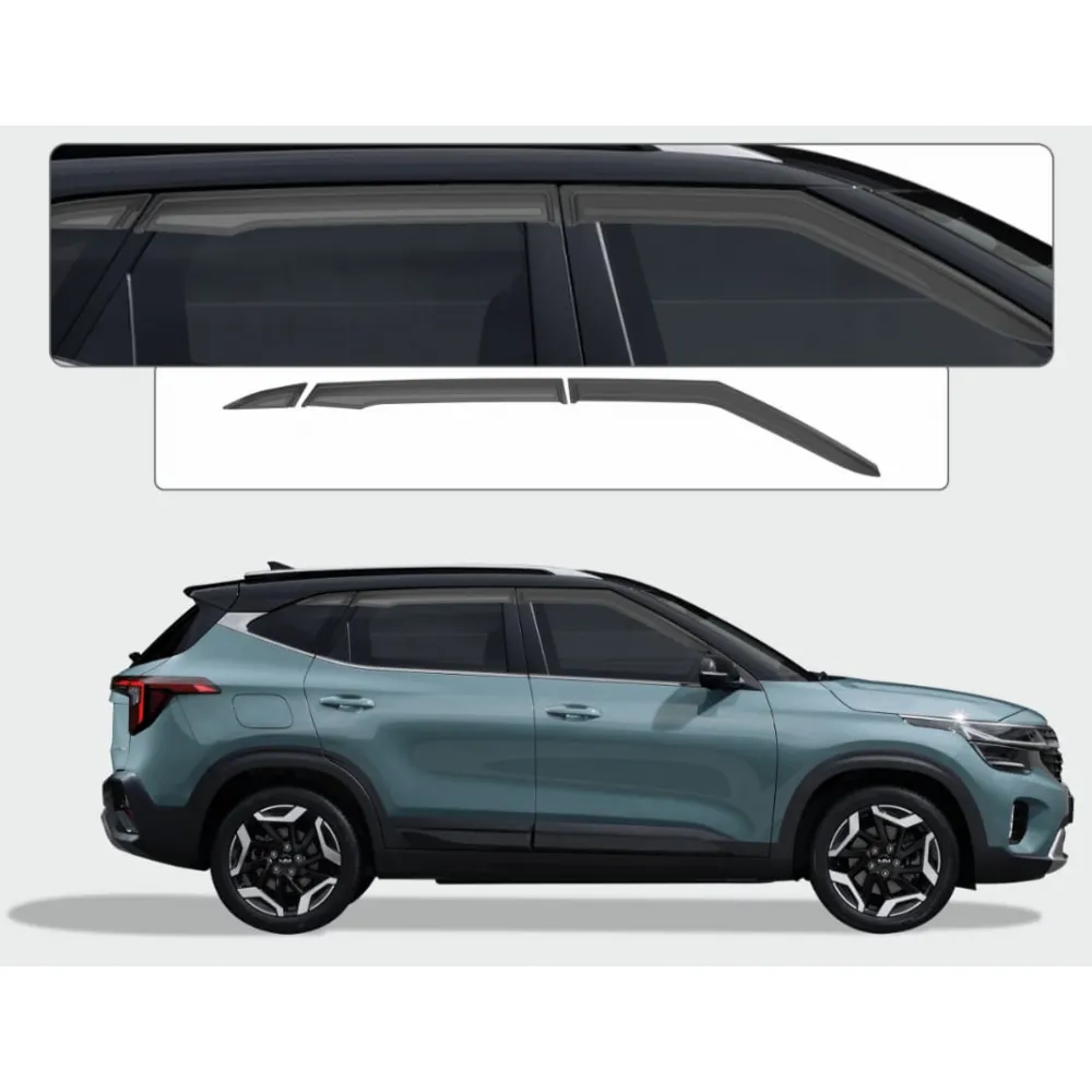 Galio Black Door Visor  for Kia Seltos 2019-25
