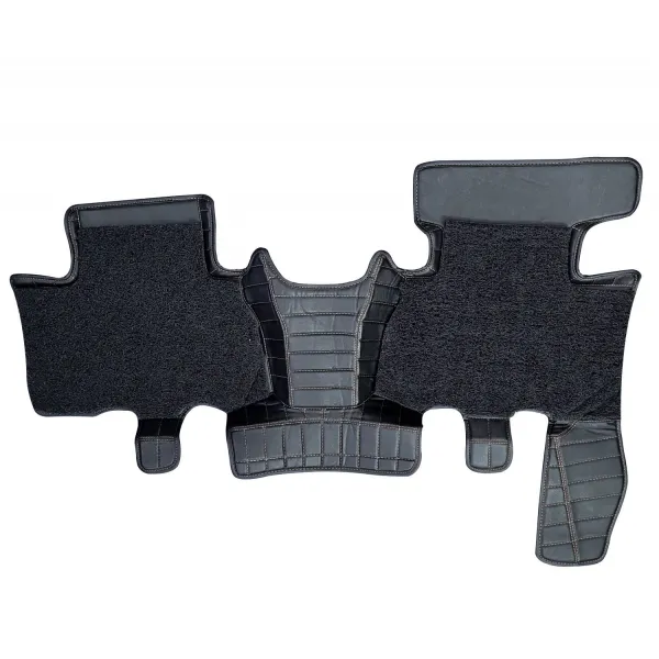Carhatke Mahindra Scorpio N 7 Seater 2022 Onwards 7D Leatherette Car Floor Mats Black 