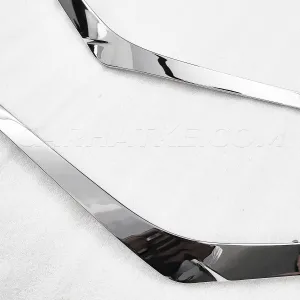Galio Mahindra Scorpio N 2022 Onward Head Lamp Chrome Lip Garnish -  Set Of 2