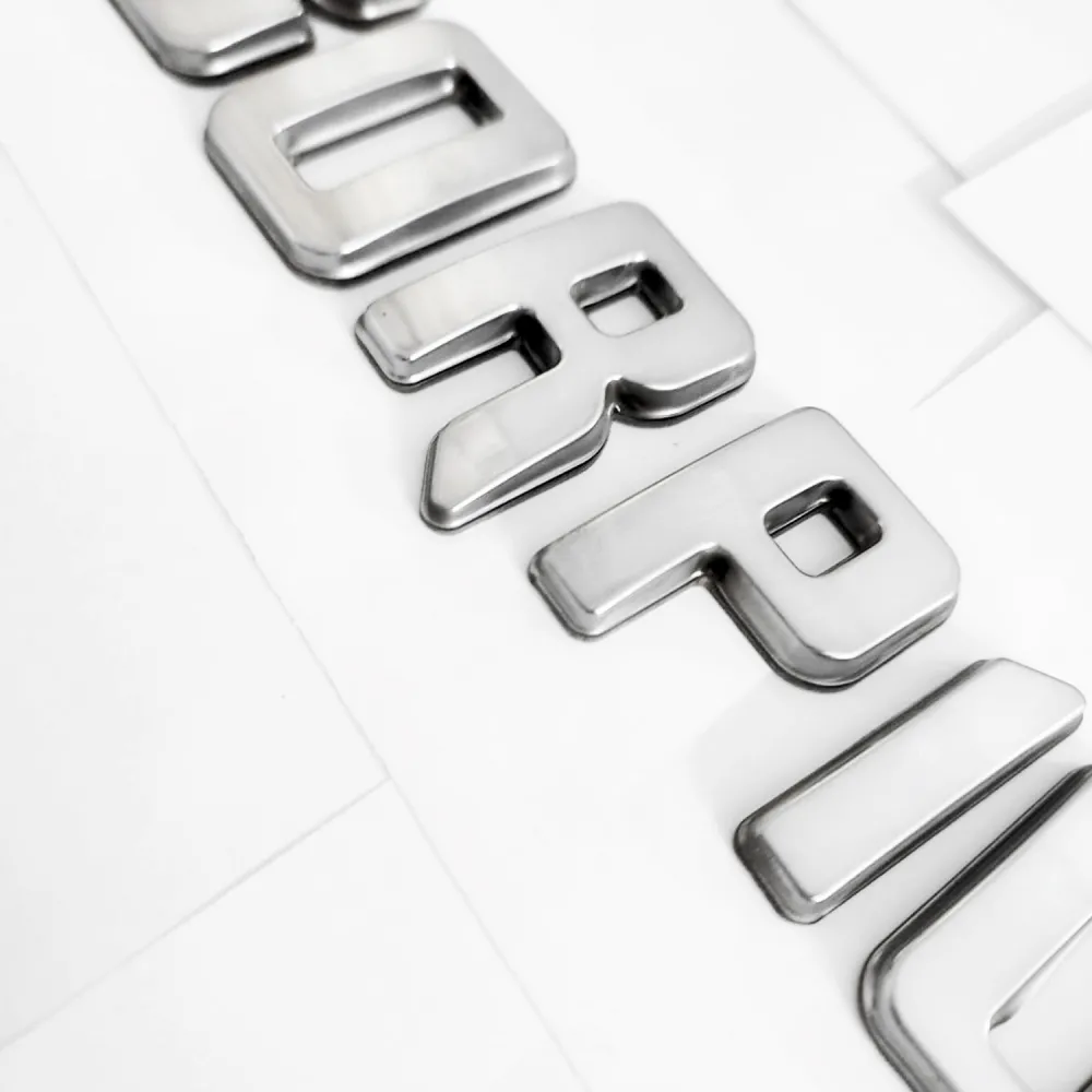 Galio Scorpio Logo 3D Chrome Letter