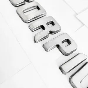 Galio Scorpio Logo 3D Chrome Letter