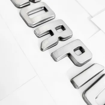 Galio Scorpio Logo 3D Chrome Letter