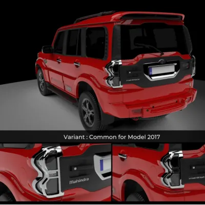 Galio Mahindra Scorpio 2017 Onward Tail Lamp Chrome Garnish 