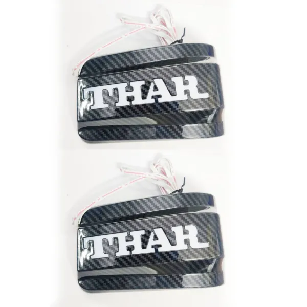 Cnleague Side Mirror LED Indicator Lights for Mahindra Thar Roxx 2024 Onwards - Carbon Fiber Cnleague Side Mirror LED Indicator Lights for Mahindra Thar Roxx 2024 Onwards - Carbon Fiber