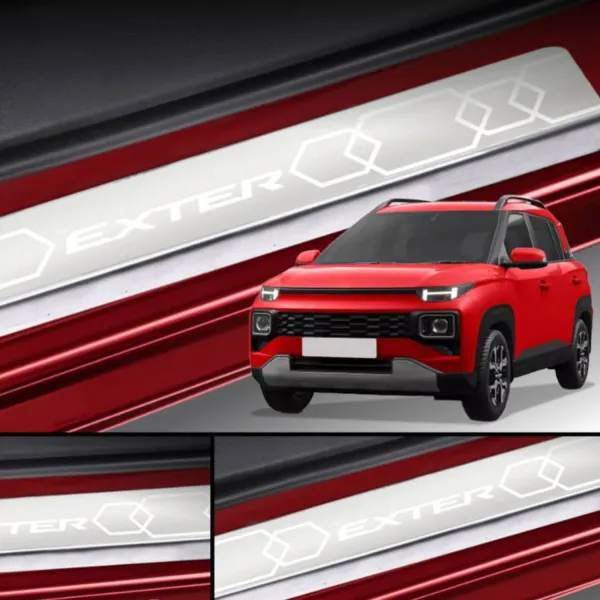 Galio Hyundai Exter 2023 Onwards Satinless Steel Sill Plate Guards 