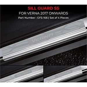 Galio Stainless Steel Door Sill Guards for Hyundai Verna 2017 Onwards