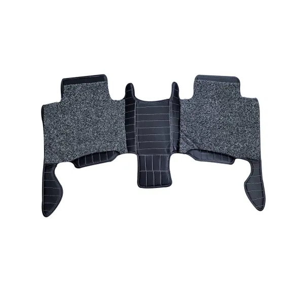 Carhatke Toyota Fortuner 2016 Onwards 7D Leatherette Car Floor Mats Black Carhatke Toyota Fortuner 2016 Onwards 7D Leatherette Car Floor Mats Black