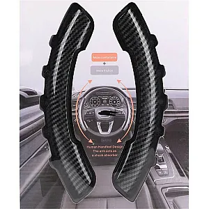 Steering Wheel Anti-skid Sleeve Cover For All Car in Carbon Graphite Texture