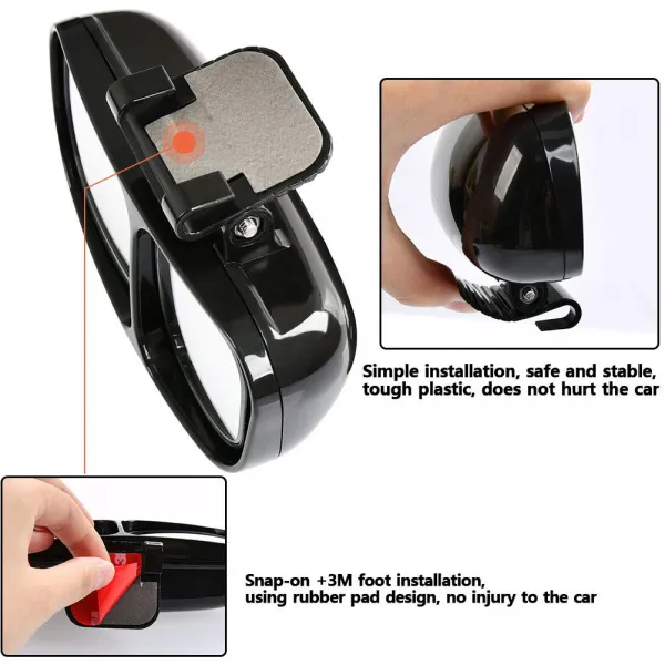 3R Wide Angle Side Rear View Blind Spot Mirror For All Cars - Set Of 2 3R Wide Angle Side Rear View Blind Spot Mirror For All Cars - Set Of 2