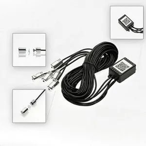 Multicolor Car Atmosphere Ambient Wireless Bluetooth Lighting Kit With Remote