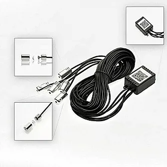 Multicolor Car Atmosphere Ambient Wireless Bluetooth Lighting Kit With Remote