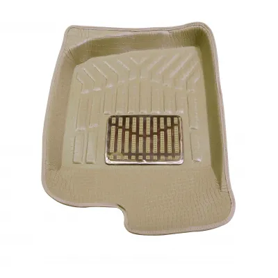 Tata Safari 1998-2017 Leathride Texured 3D Car Floor Mats - Beige