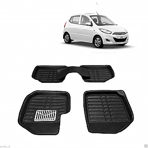 Leathride Texured 3D Car Floor Mats For Hyundai I10 Old