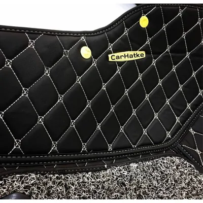 Tata Tiago Premium Diamond Pattern 7D Car Floor Mats (Set of 3, Black) Tata Tiago Premium Diamond Pattern 7D Car Floor Mats (Set of 3, Black)