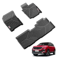 GFX MG Hector 2019 Onwards Custom Fit LLM LifeLong TPV Mats  - Set Of 3 Pcs.