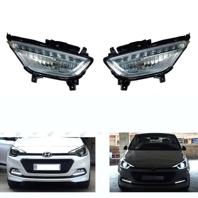 Hyundai i20 Elite 2014-2018 LED DRL Daytime Running Light with Fog Lamp (Set of 2Pcs.) Hyundai i20 Elite 2014-2018 LED DRL Daytime Running Light with Fog Lamp (Set of 2Pcs.)