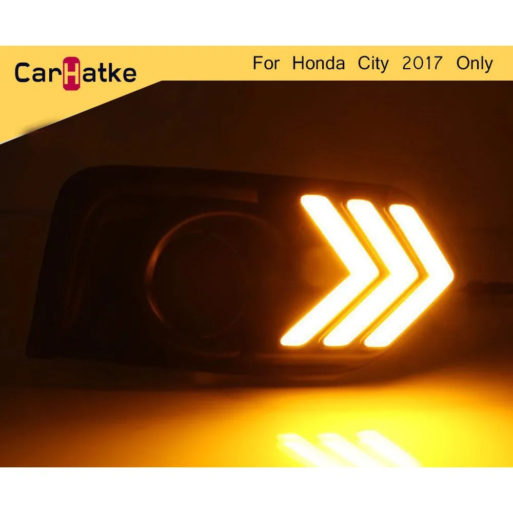 Honda City 2017 Front LED DRL Daytime Running Lights (Set of 2Pcs.)