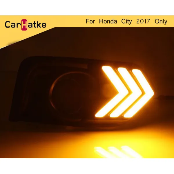 Honda City 2017 Front LED DRL Daytime Running Lights (Set of 2Pcs.)