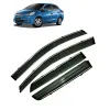 Honda Amaze Car Window Door Visor with Chrome Line (Set Of 4 Pcs.)